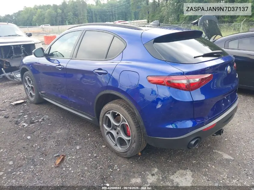 2022 Alfa Romeo Stelvio VIN: ZASPAJAN9N7D37137 Lot: 42508553