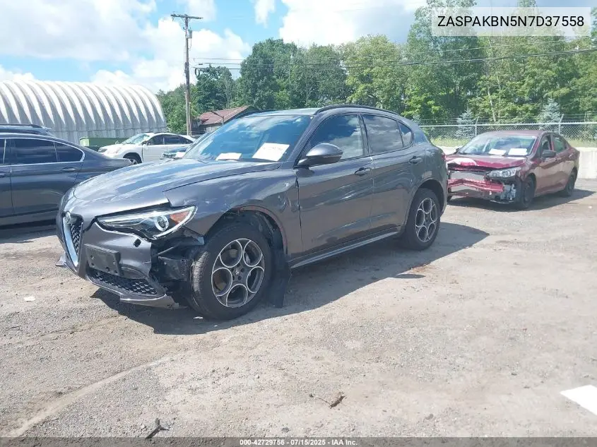 2022 Alfa Romeo Stelvio Ti Awd VIN: ZASPAKBN5N7D37558 Lot: 42729756