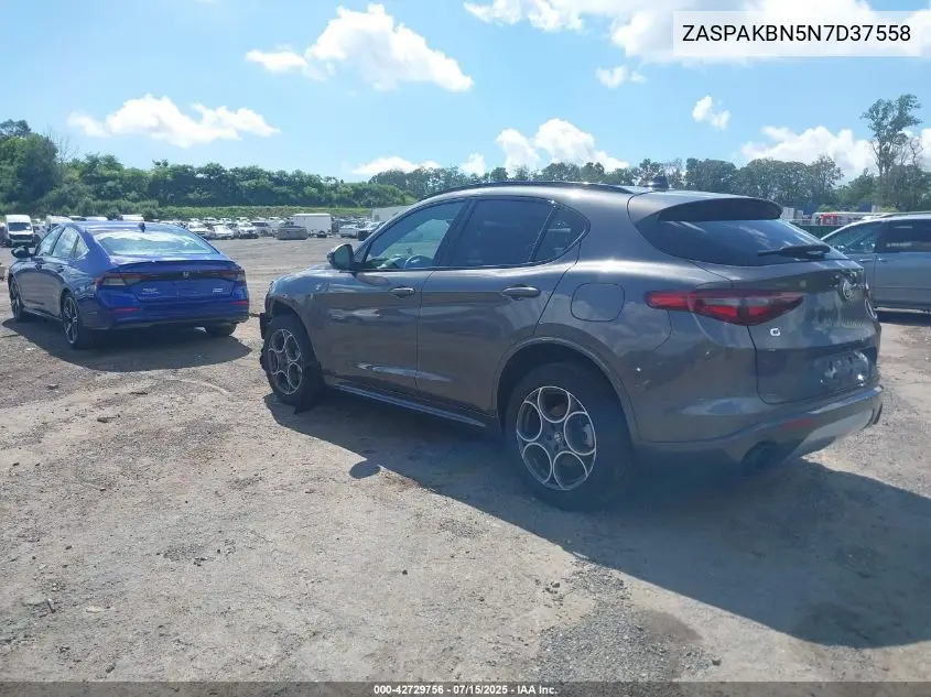 2022 Alfa Romeo Stelvio Ti Awd VIN: ZASPAKBN5N7D37558 Lot: 42729756