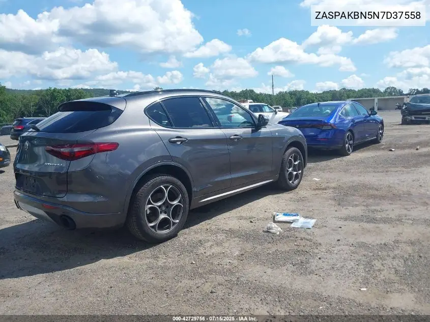 2022 Alfa Romeo Stelvio Ti Awd VIN: ZASPAKBN5N7D37558 Lot: 42729756