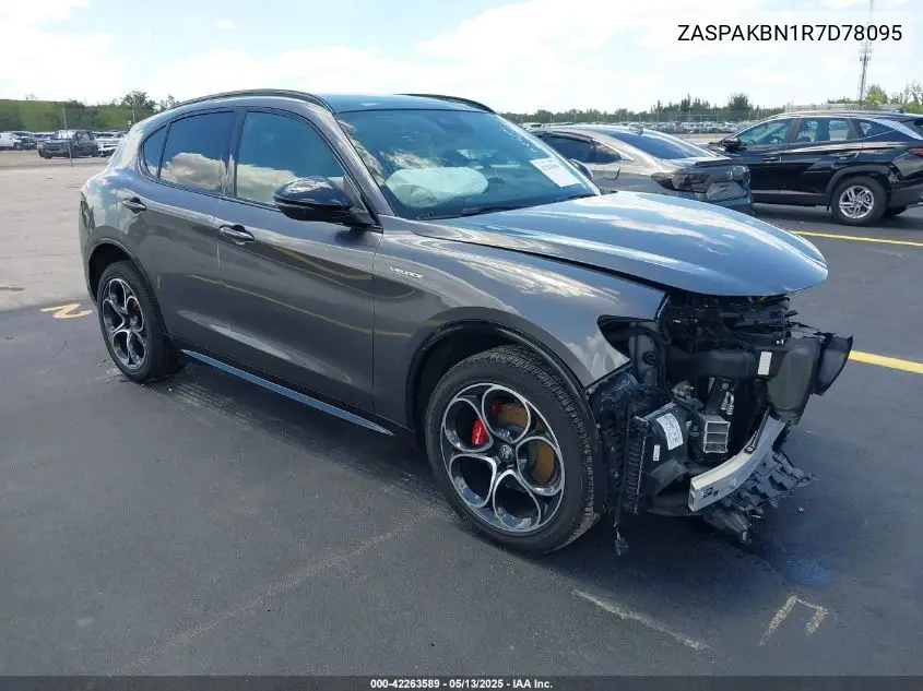 2024 Alfa Romeo Stelvio Veloce Awd VIN: ZASPAKBN1R7D78095 Lot: 42263589