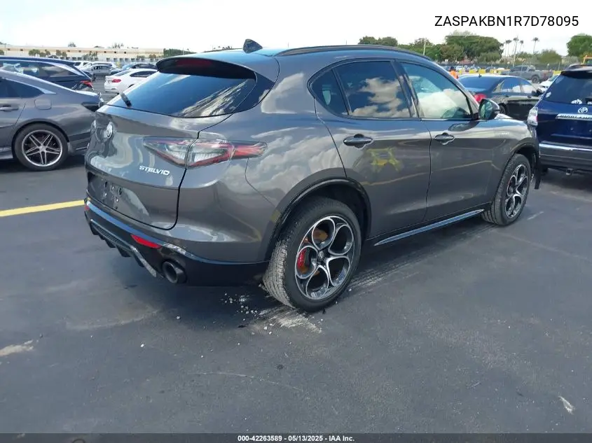 2024 Alfa Romeo Stelvio Veloce Awd VIN: ZASPAKBN1R7D78095 Lot: 42263589