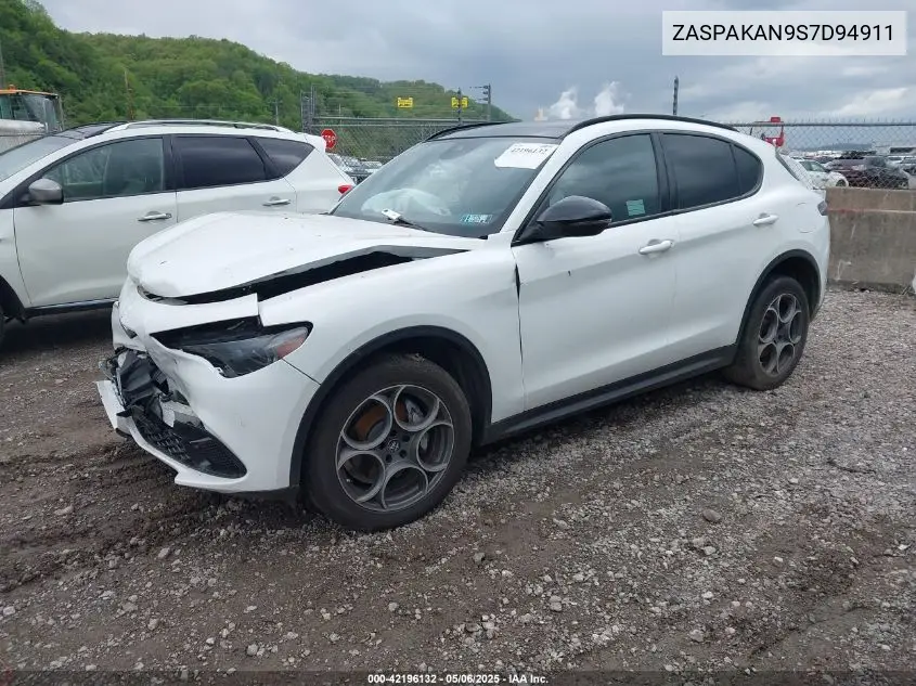 2025 Alfa Romeo Stelvio Sprint Awd VIN: ZASPAKAN9S7D94911 Lot: 42196132