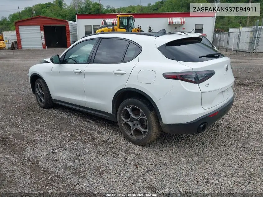 2025 Alfa Romeo Stelvio Sprint Awd VIN: ZASPAKAN9S7D94911 Lot: 42196132