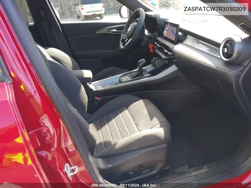2024 Alfa Romeo Tonale Ti Eawd VIN: ZASPATCW7R3050309 Lot: 40289553