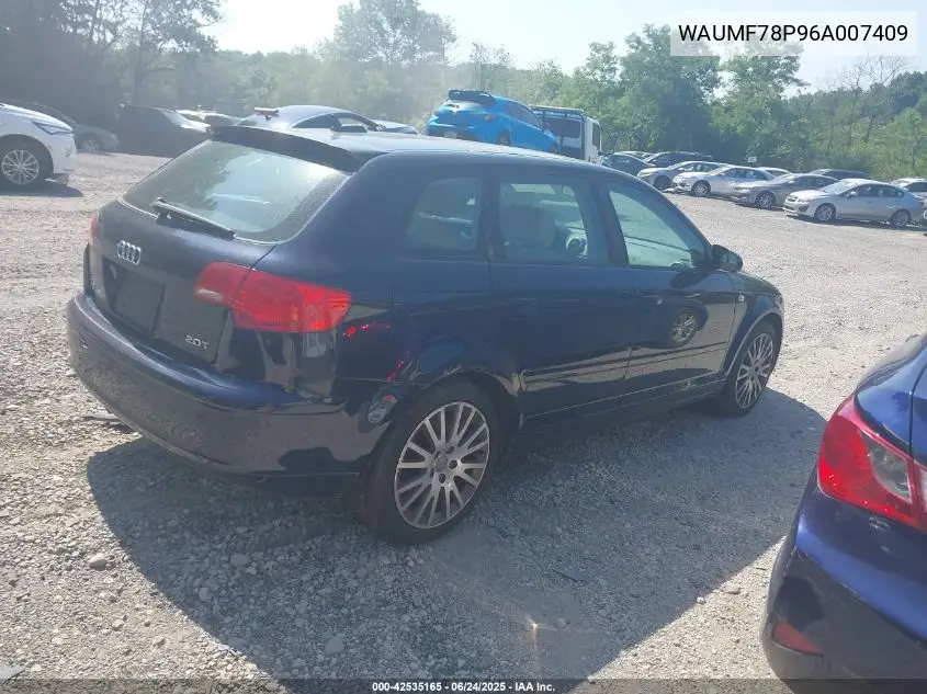 2006 Audi A3 2.0T VIN: WAUMF78P96A007409 Lot: 42535165