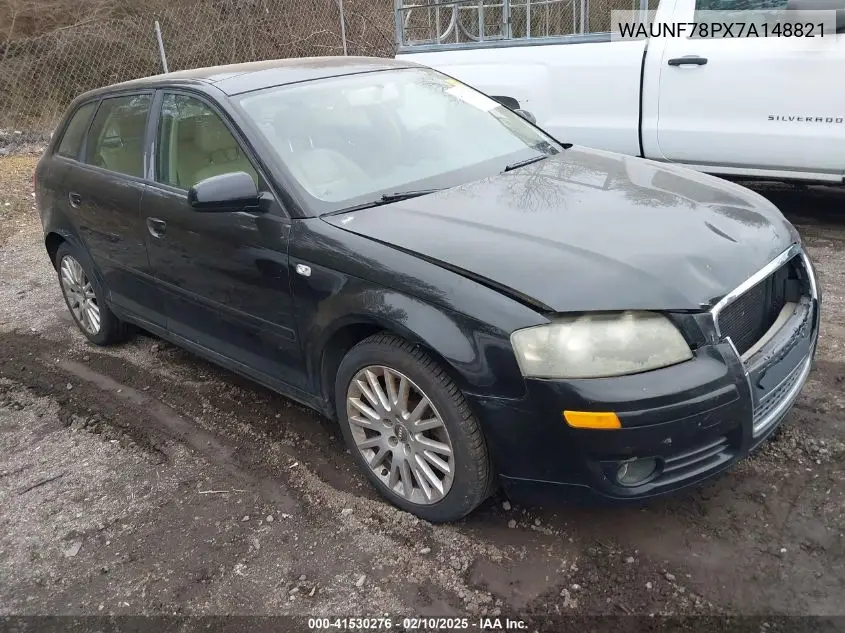 2007 Audi A3 2.0T VIN: WAUNF78PX7A148821 Lot: 41530276
