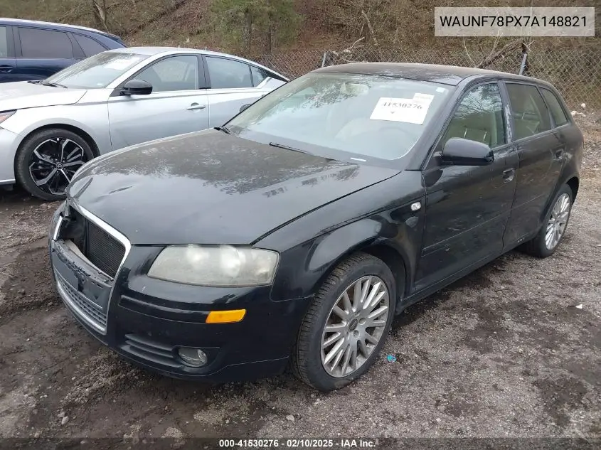 2007 Audi A3 2.0T VIN: WAUNF78PX7A148821 Lot: 41530276