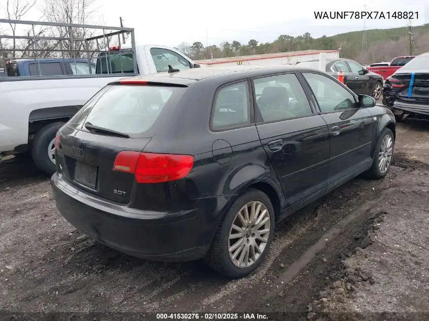 2007 Audi A3 2.0T VIN: WAUNF78PX7A148821 Lot: 41530276