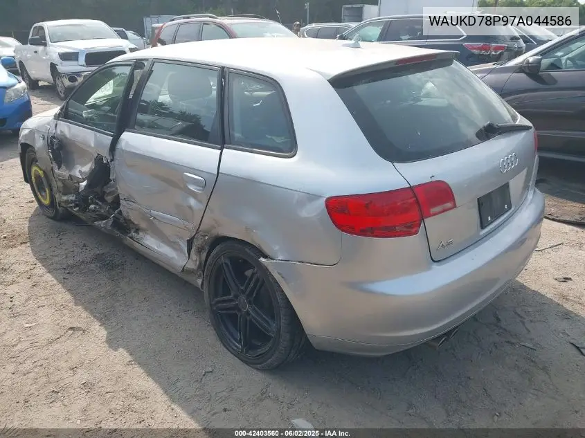 2007 Audi A3 3.2 VIN: WAUKD78P97A044586 Lot: 42403560