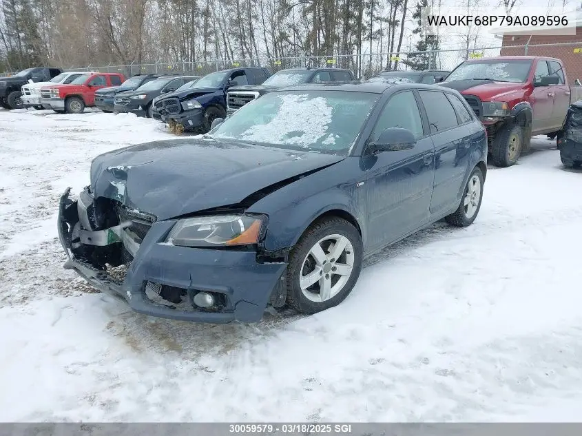 2009 Audi A3 2.0T Quattro VIN: WAUKF68P79A089596 Lot: 30059579