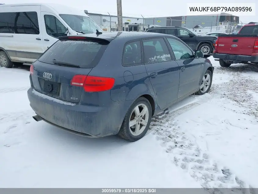2009 Audi A3 2.0T Quattro VIN: WAUKF68P79A089596 Lot: 30059579