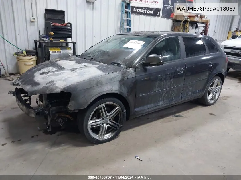 2009 Audi A3 2.0T VIN: WAUHE78P39A018057 Lot: 40766707