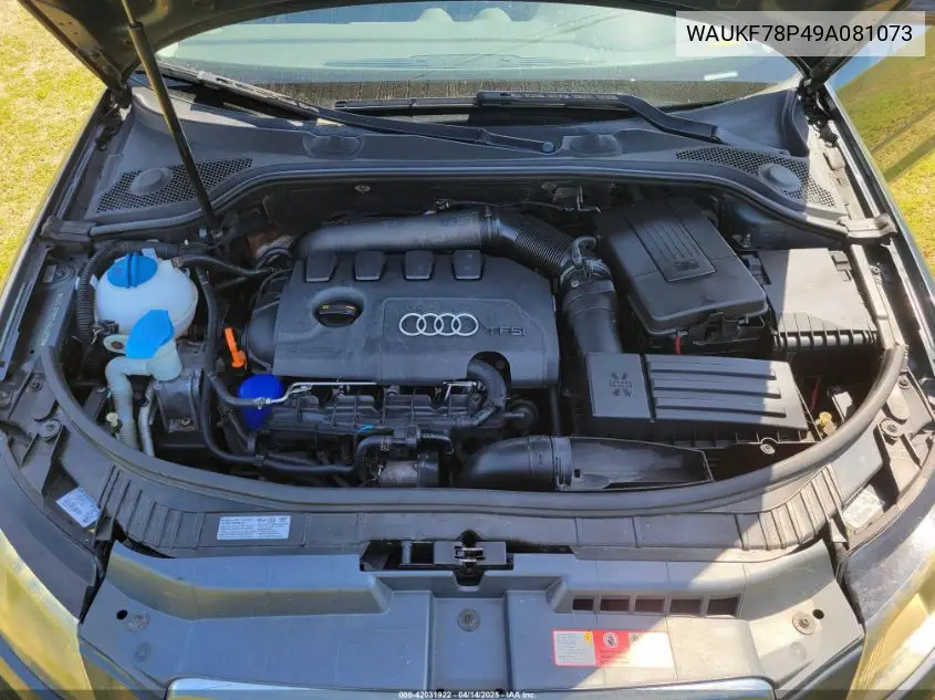 2009 Audi A3 2.0T Quattro VIN: WAUKF78P49A081073 Lot: 42031922
