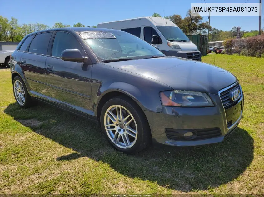 2009 Audi A3 2.0T Quattro VIN: WAUKF78P49A081073 Lot: 42031922