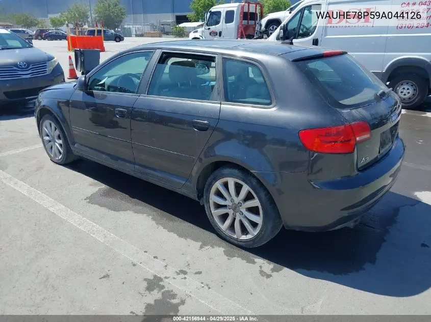 2009 Audi A3 2.0T VIN: WAUHE78P59A044126 Lot: 42156944