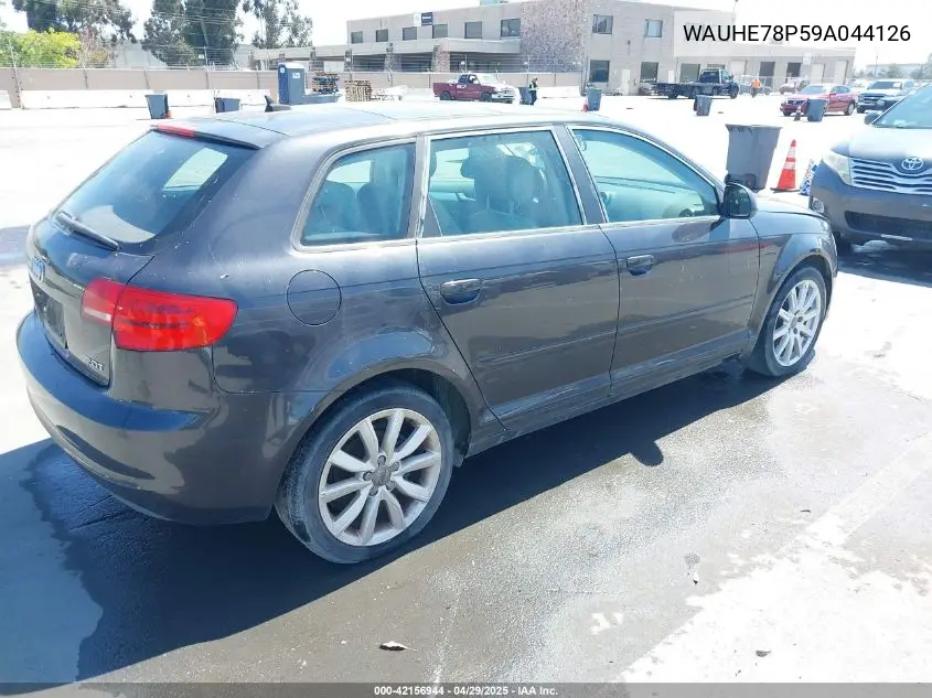 2009 Audi A3 2.0T VIN: WAUHE78P59A044126 Lot: 42156944