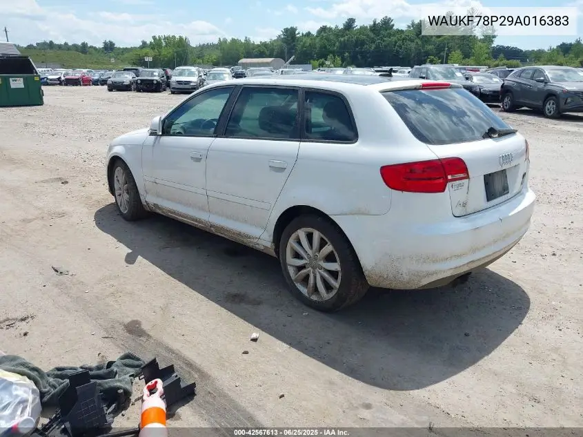 2009 Audi A3 2.0T VIN: WAUKF78P29A016383 Lot: 42567613