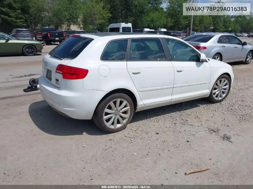 2009 Audi A3 2.0T VIN: WAUKF78P29A016383 Lot: 42567613