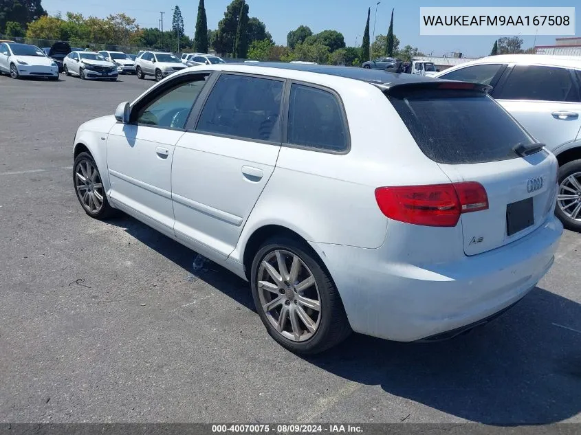 2010 Audi A3 2.0T Premium VIN: WAUKEAFM9AA167508 Lot: 40070075