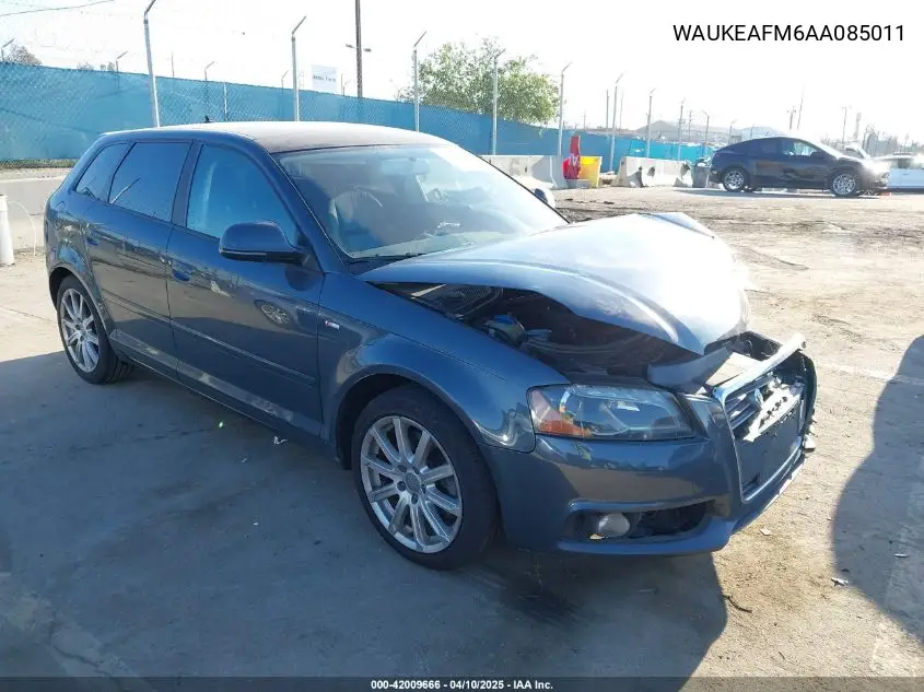 2010 Audi A3 2.0T Premium VIN: WAUKEAFM6AA085011 Lot: 42009666