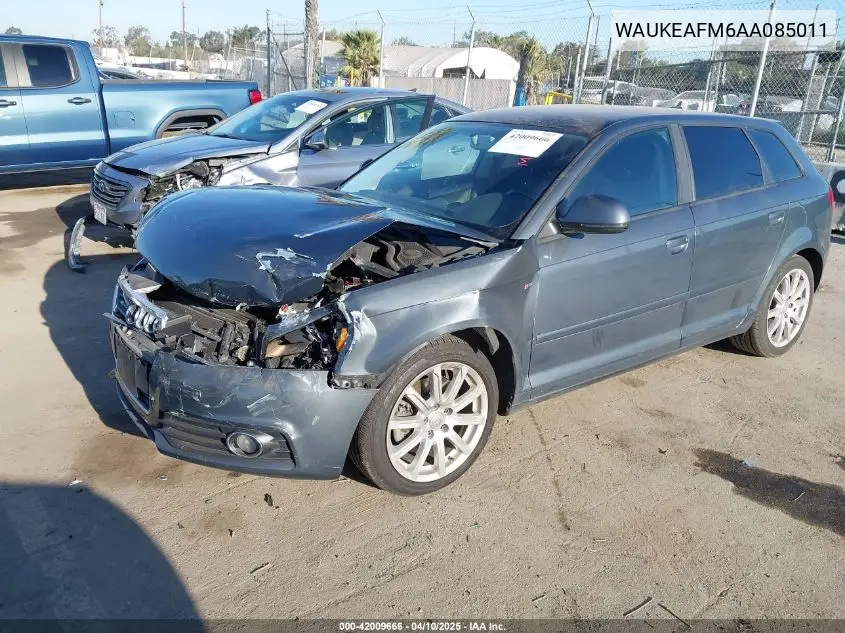 2010 Audi A3 2.0T Premium VIN: WAUKEAFM6AA085011 Lot: 42009666