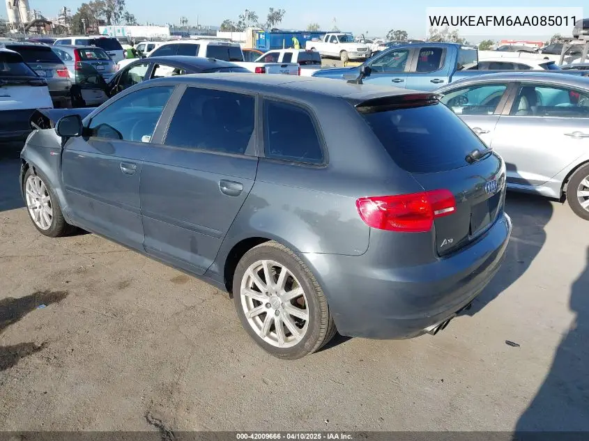 2010 Audi A3 2.0T Premium VIN: WAUKEAFM6AA085011 Lot: 42009666