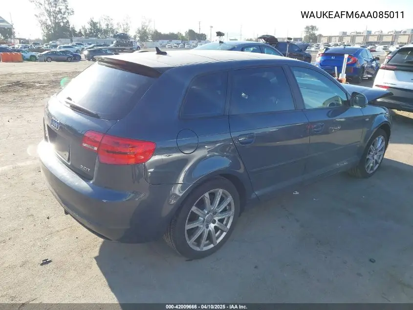 2010 Audi A3 2.0T Premium VIN: WAUKEAFM6AA085011 Lot: 42009666