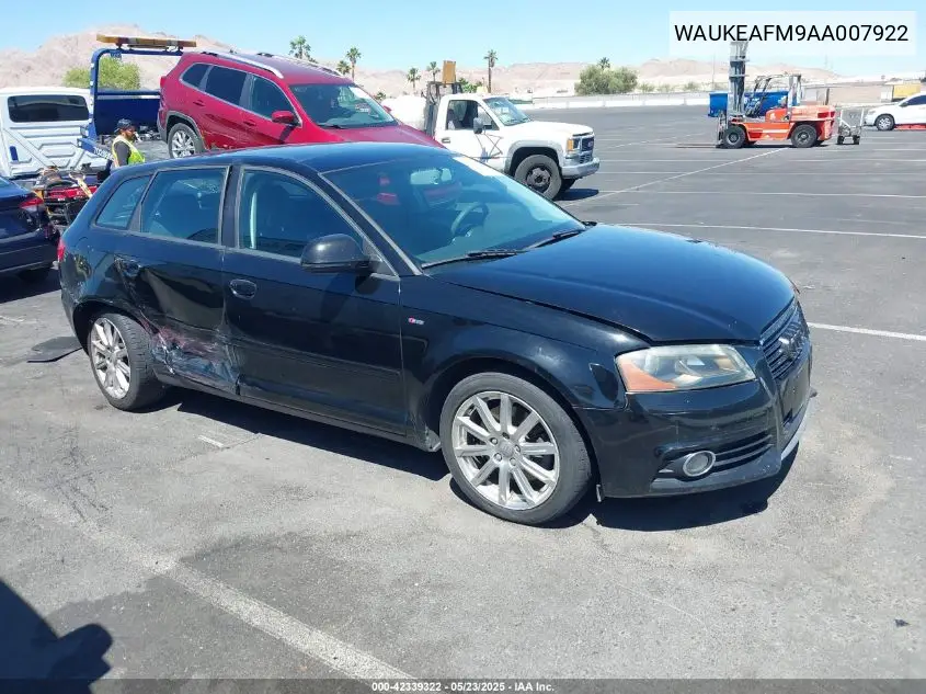 2010 Audi A3 2.0T Premium VIN: WAUKEAFM9AA007922 Lot: 42339322