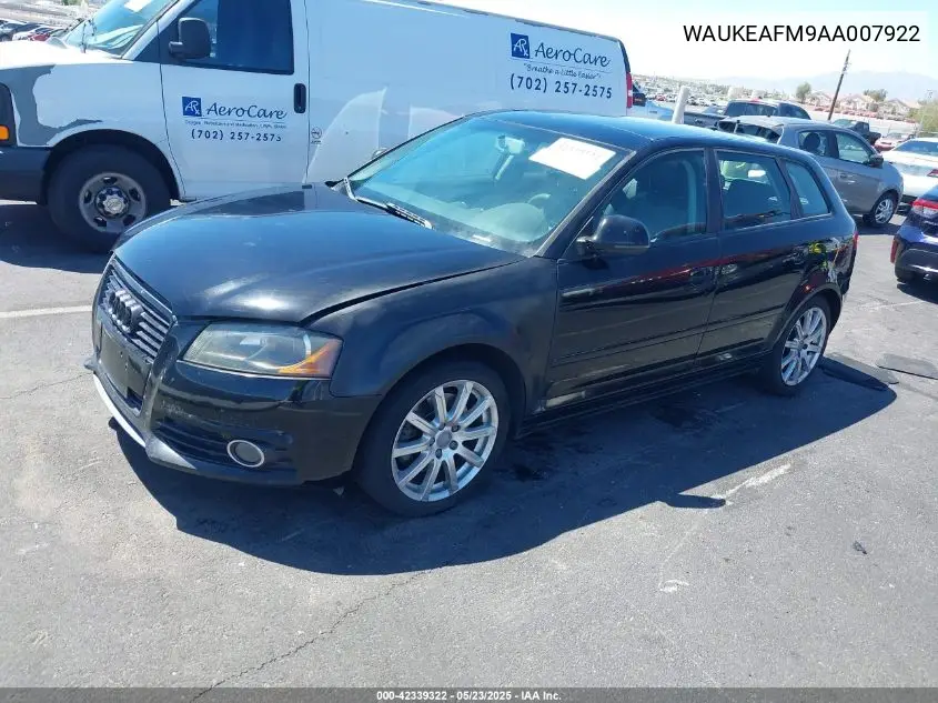 2010 Audi A3 2.0T Premium VIN: WAUKEAFM9AA007922 Lot: 42339322