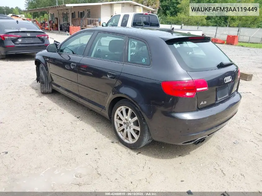2010 Audi A3 2.0T Premium VIN: WAUKFAFM3AA119449 Lot: 42460519