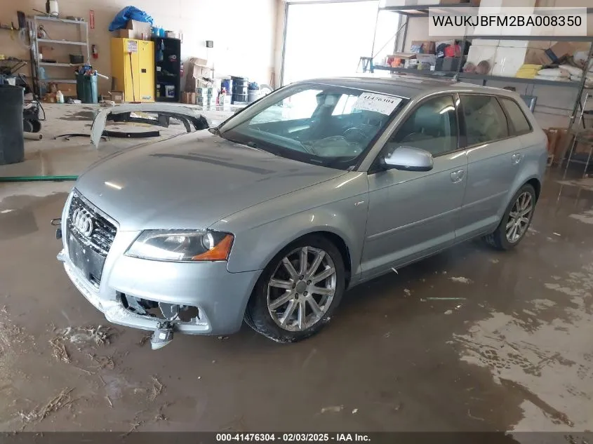 2011 Audi A3 2.0 Tdi Premium VIN: WAUKJBFM2BA008350 Lot: 41476304