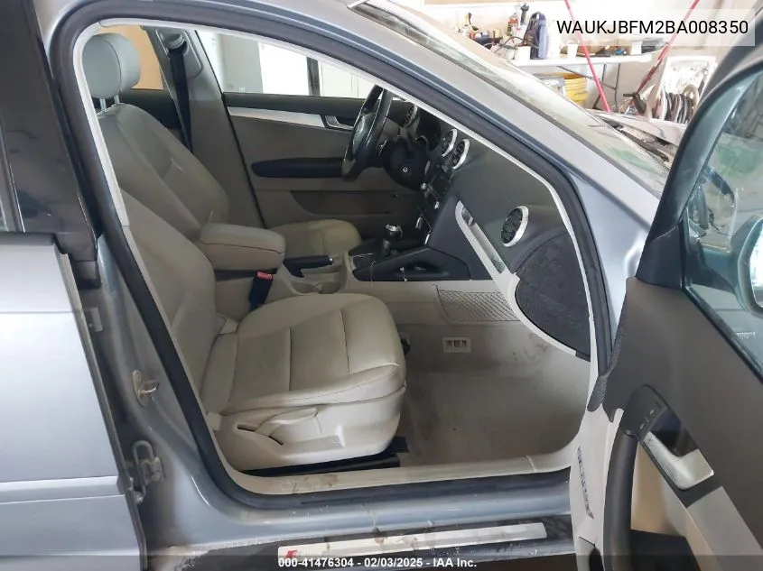 2011 Audi A3 2.0 Tdi Premium VIN: WAUKJBFM2BA008350 Lot: 41476304