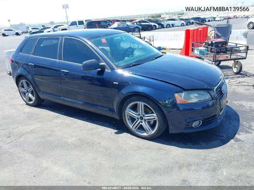 2011 Audi A3 2.0 Tdi Premium VIN: WAUKJAFM8BA139566 Lot: 42146477