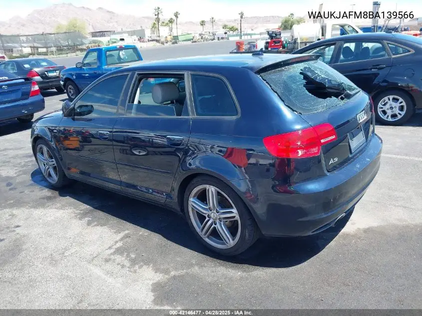 2011 Audi A3 2.0 Tdi Premium VIN: WAUKJAFM8BA139566 Lot: 42146477