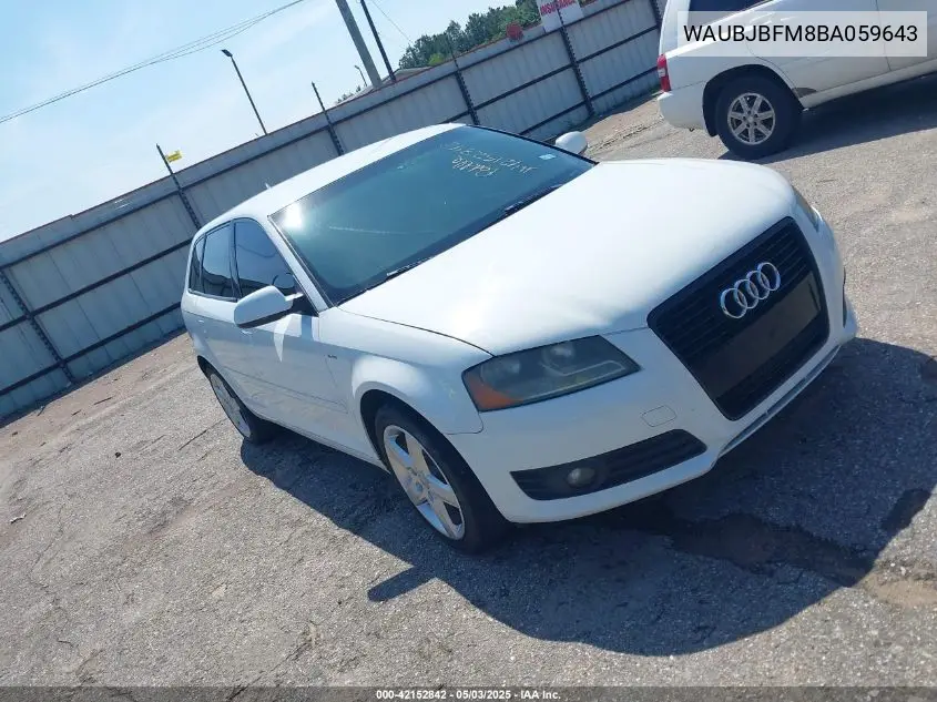 2011 Audi A3 2.0 Tdi Premium VIN: WAUBJBFM8BA059643 Lot: 42152842