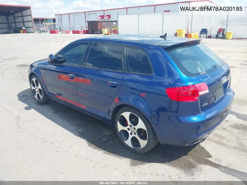 2011 Audi A3 2.0 Tdi Premium VIN: WAUKJBFM7BA020185 Lot: 42270041