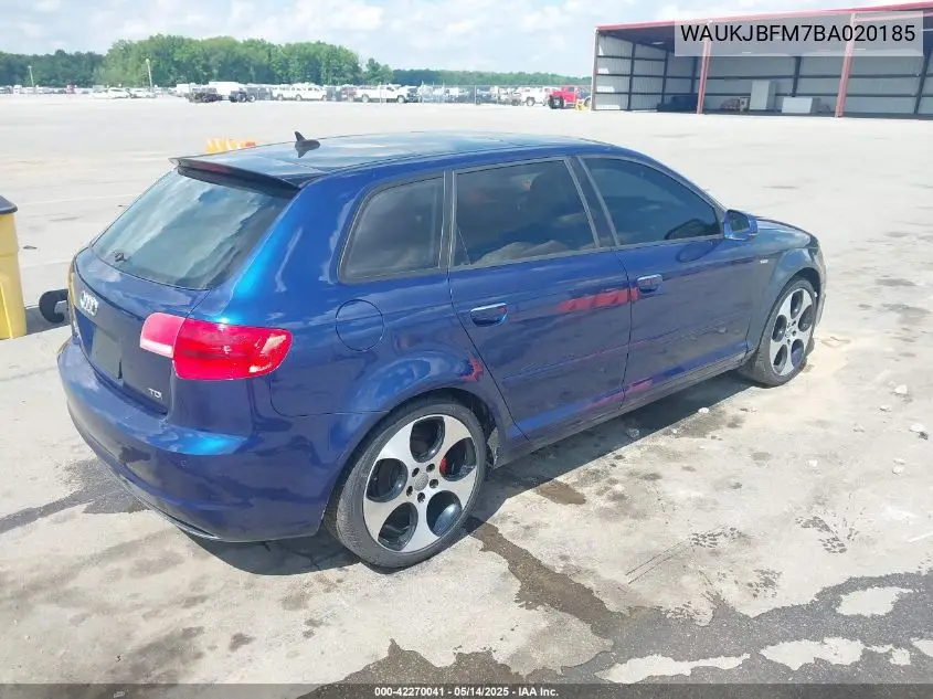 2011 Audi A3 2.0 Tdi Premium VIN: WAUKJBFM7BA020185 Lot: 42270041