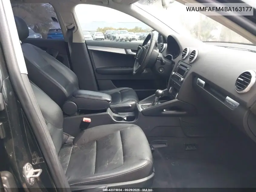 2011 Audi A3 2.0T Premium VIN: WAUMFAFM4BA163177 Lot: 42375034