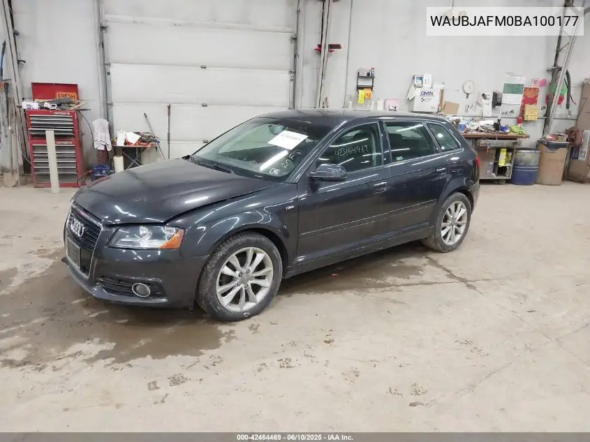 2011 Audi A3 2.0 Tdi Premium VIN: WAUBJAFM0BA100177 Lot: 42464469