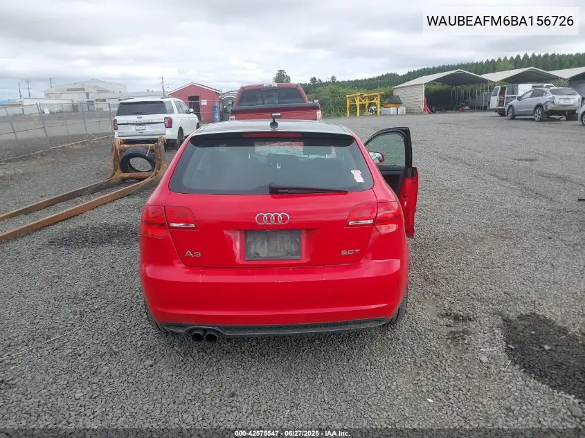 2011 Audi A3 2.0T Premium VIN: WAUBEAFM6BA156726 Lot: 42575547