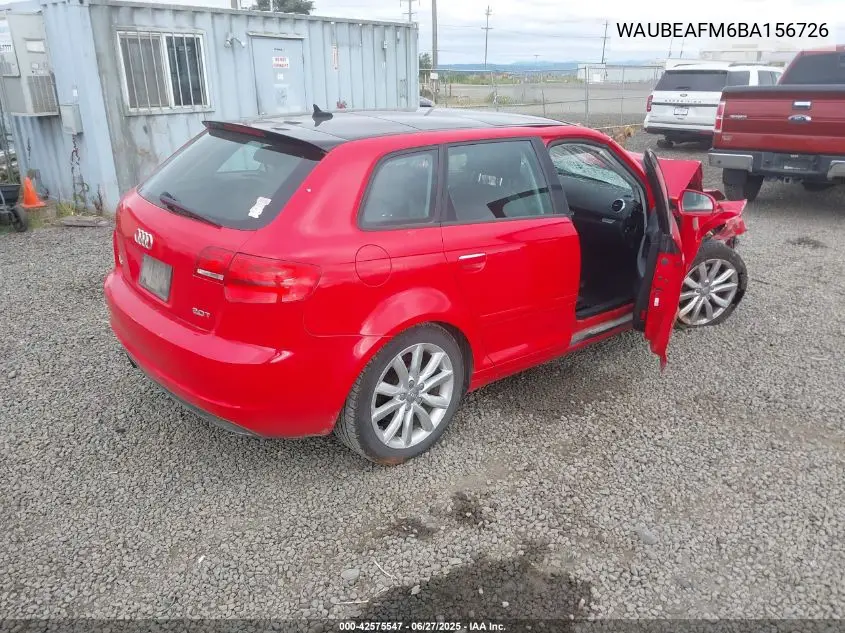 2011 Audi A3 2.0T Premium VIN: WAUBEAFM6BA156726 Lot: 42575547