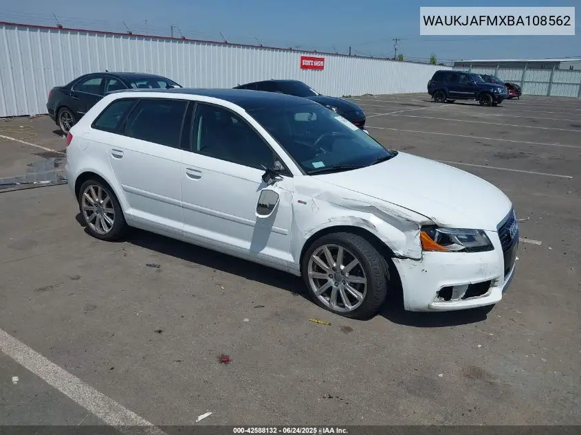 2011 Audi A3 2.0 Tdi Premium VIN: WAUKJAFMXBA108562 Lot: 42588132