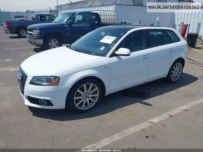2011 Audi A3 2.0 Tdi Premium VIN: WAUKJAFMXBA108562 Lot: 42588132