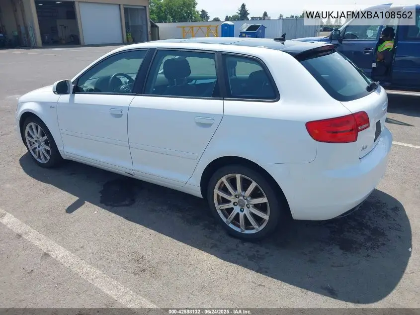 2011 Audi A3 2.0 Tdi Premium VIN: WAUKJAFMXBA108562 Lot: 42588132