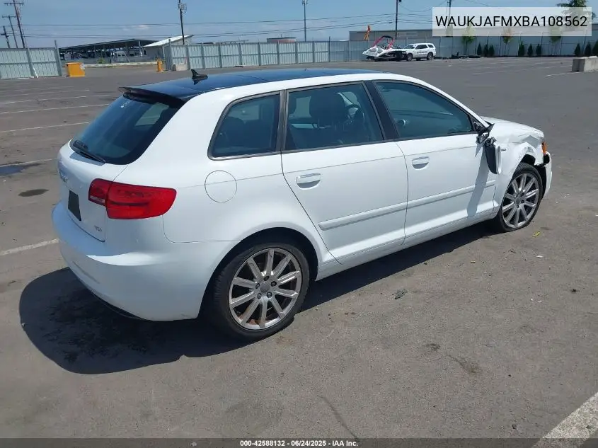 2011 Audi A3 2.0 Tdi Premium VIN: WAUKJAFMXBA108562 Lot: 42588132