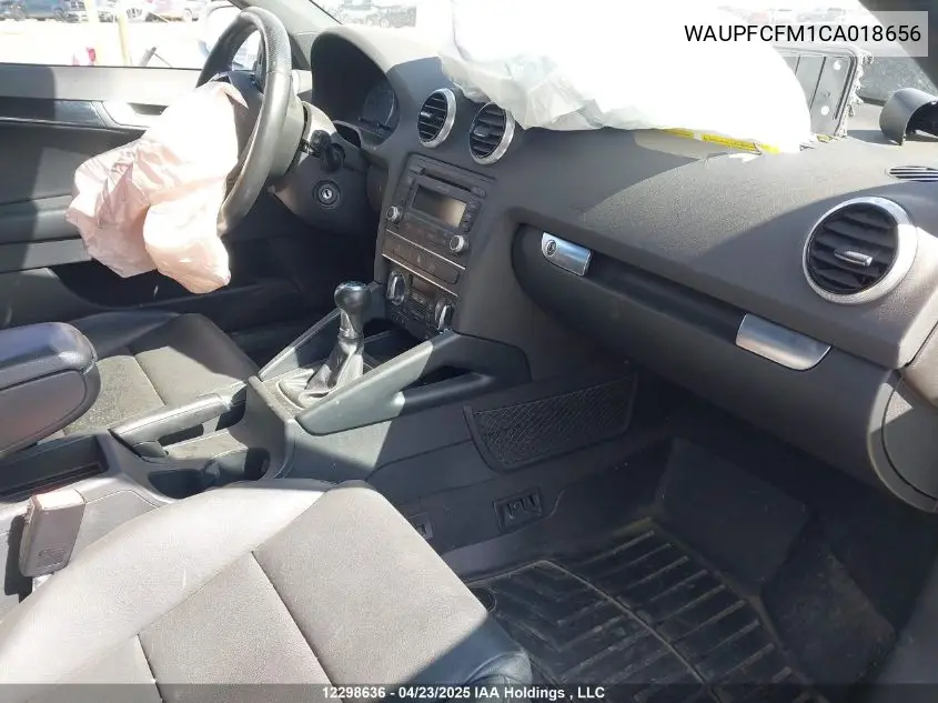 2012 Audi A3 Premium Plus VIN: WAUPFCFM1CA018656 Lot: 12298636
