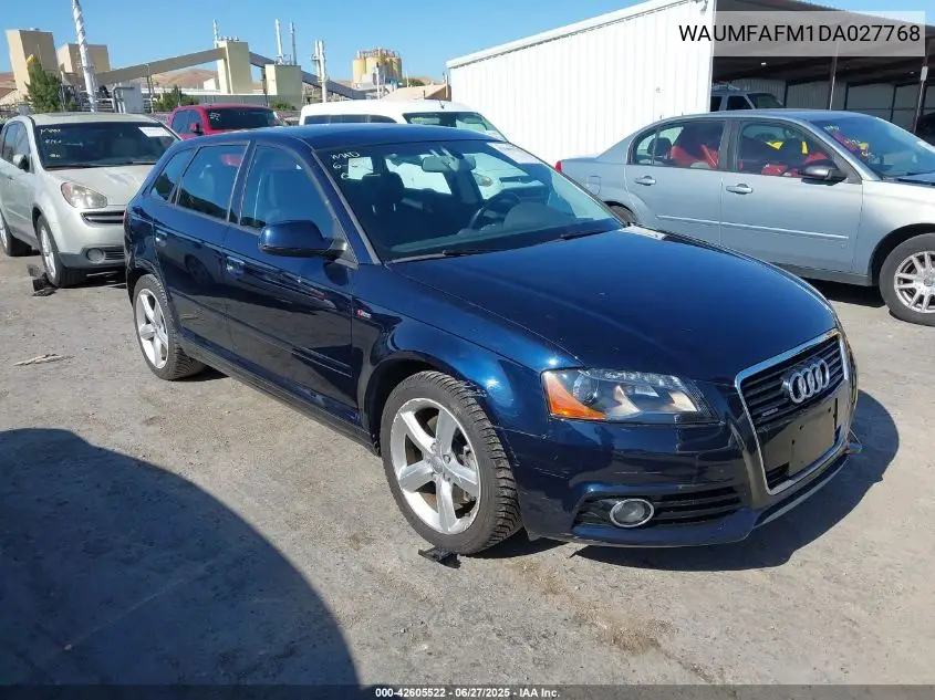 2013 Audi A3 2.0T Premium VIN: WAUMFAFM1DA027768 Lot: 42605522