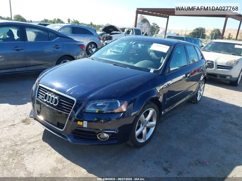 2013 Audi A3 2.0T Premium VIN: WAUMFAFM1DA027768 Lot: 42605522