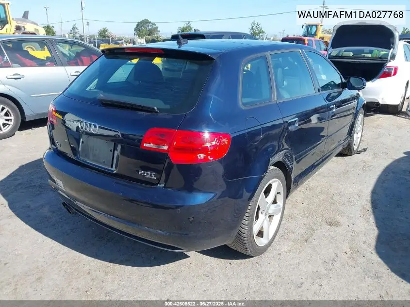 2013 Audi A3 2.0T Premium VIN: WAUMFAFM1DA027768 Lot: 42605522